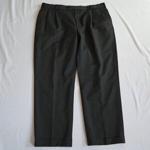 Brooks Brothers‎ 38x30 Gray Micro Birdseye Pleated Cuffed Wool 346 Dress Pants